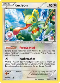 Pokémon-Karte Kecleon 094/116
