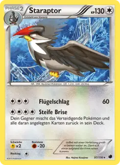 Pokémon-Karte Staraptor 097/116