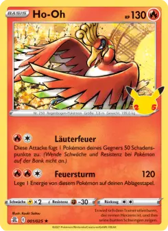 Pokémon-Karte Ho-Oh 001/025
