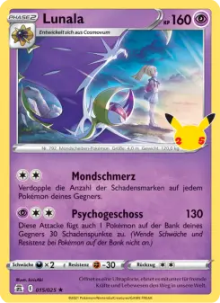 Pokémon-Karte Lunala 015/025