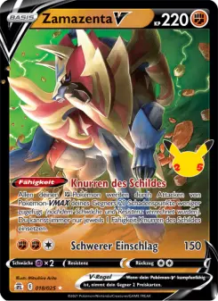 Pokémon-Karte Zamazenta V 018/025