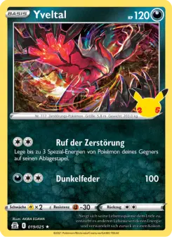 Pokémon-Karte Yveltal 019/025