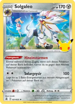 Pokémon-Karte Solgaleo 021/025