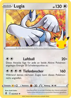 Pokémon-Karte Lugia 022/025