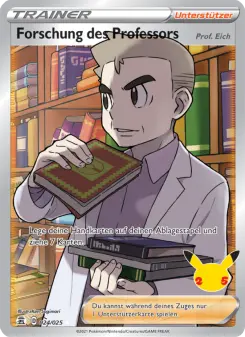 Pokémon-Karte Forschung des Professors (Prof. Eich) 024/025
