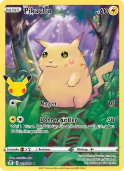Pokémon-Karte Pikachu 005/025