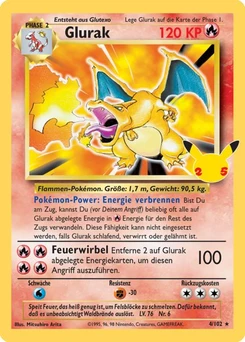 Pokémon-Karte Glurak 002/025