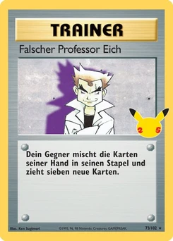 Pokémon-Karte Falscher Professor Eich 004/025