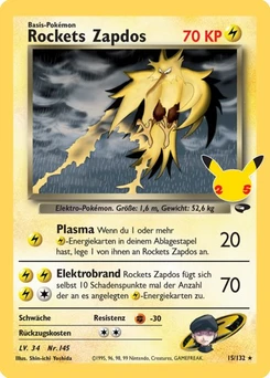 Pokémon-Karte Rockets Zapdos 007/025