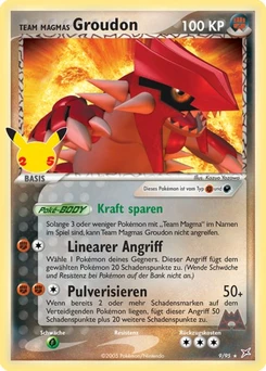 Pokémon-Karte Team Magmas Groudon 011/025