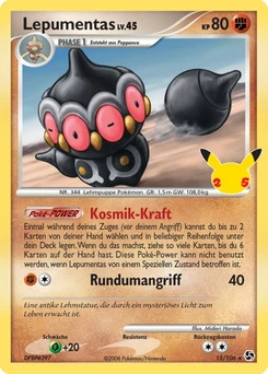 Pokémon-Karte Lepumentas 016/025