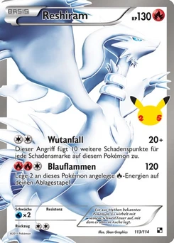 Pokémon-Karte Reshiram 020/025