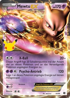 Pokémon-Karte Mewtu ex 022/025