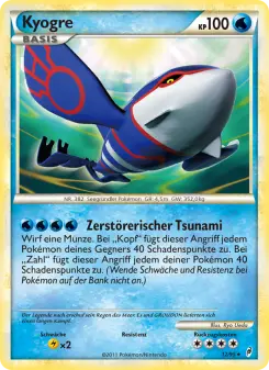 Pokémon-Karte Kyogre 012/095