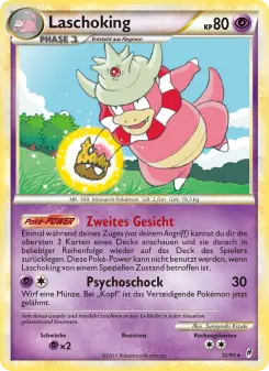 Pokémon-Karte Laschoking 032/095