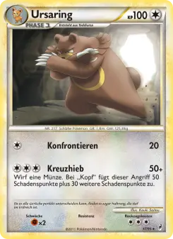 Pokémon-Karte Ursaring 037/095