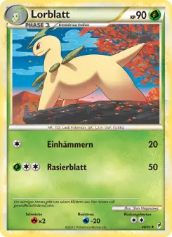 Pokémon-Karte Lorblatt 040/095