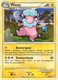 Pokémon-Karte Waaty 043/095