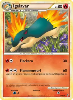Pokémon-Karte Igelavar 049/095