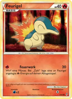 Pokémon-Karte Feurigel 055/095