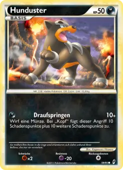 Pokémon-Karte Hunduster 059/095