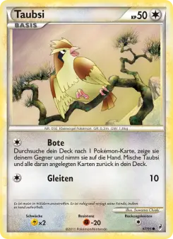 Pokémon-Karte Taubsi 067/095