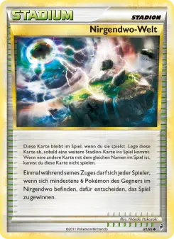 Pokémon-Karte Nirgendwo-Welt 081/095
