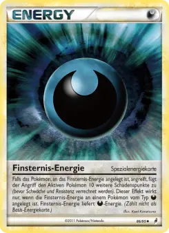 Pokémon-Karte Finsternis-Energie 086/095