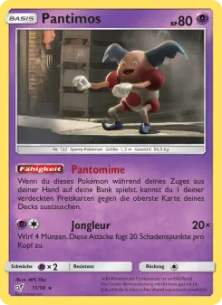 Pokémon-Karte Pantimos 011/018