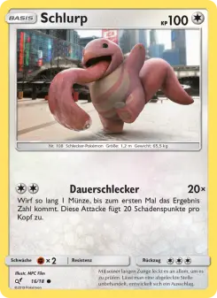 Pokémon-Karte Schlurp 016/018