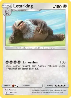 Pokémon-Karte Letarking 018/018
