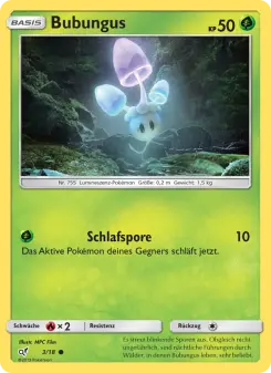 Pokémon-Karte Bubungus 003/018