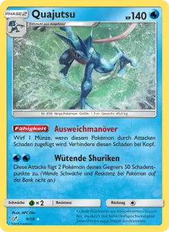 Pokémon-Karte Quajutsu 009/018