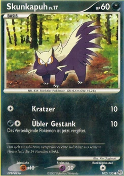 Pokémon-Karte Skunkapuh 102/130