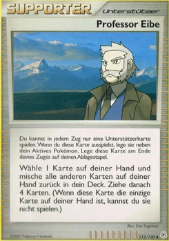 Pokémon-Karte Professor Eibe 112/130