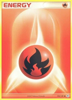 Pokémon-Karte Feuerenergie 124/130