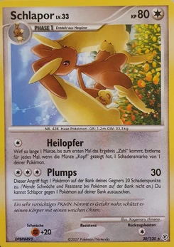 Pokémon-Karte Schlapor 030/130