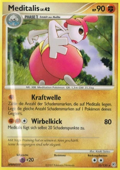 Pokémon-Karte Meditalis 032/130