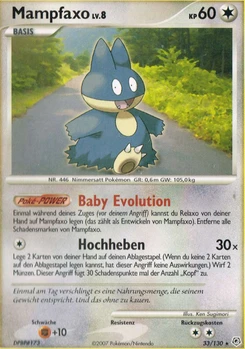 Pokémon-Karte Mampfaxo 033/130