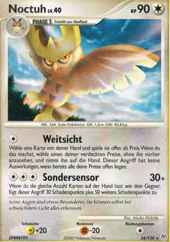 Pokémon-Karte Noctuh 034/130