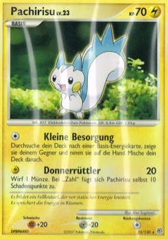 Pokémon-Karte Pachirisu 035/130