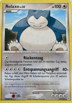 Pokémon-Karte Relaxo 037/130