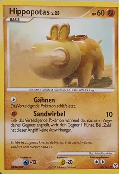 Pokémon-Karte Hippopotas 051/130