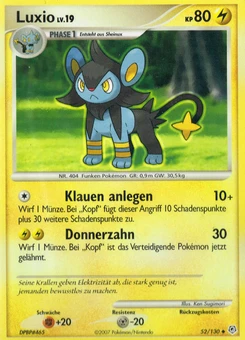 Pokémon-Karte Luxio 052/130