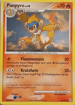 Pokémon-Karte Panpyro 056/130