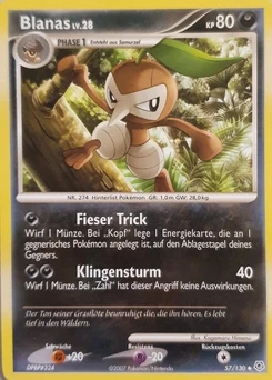 Pokémon-Karte Blanas 057/130