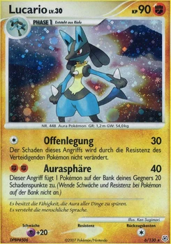 Pokémon-Karte Lucario 006/130