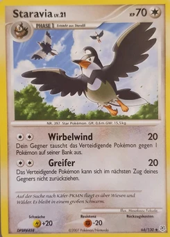 Pokémon-Karte Staravia 064/130