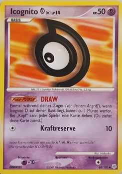 Pokémon-Karte Icognito D 068/130