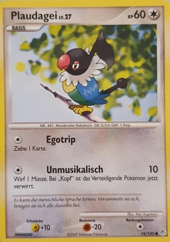 Pokémon-Karte Plaudagei 074/130